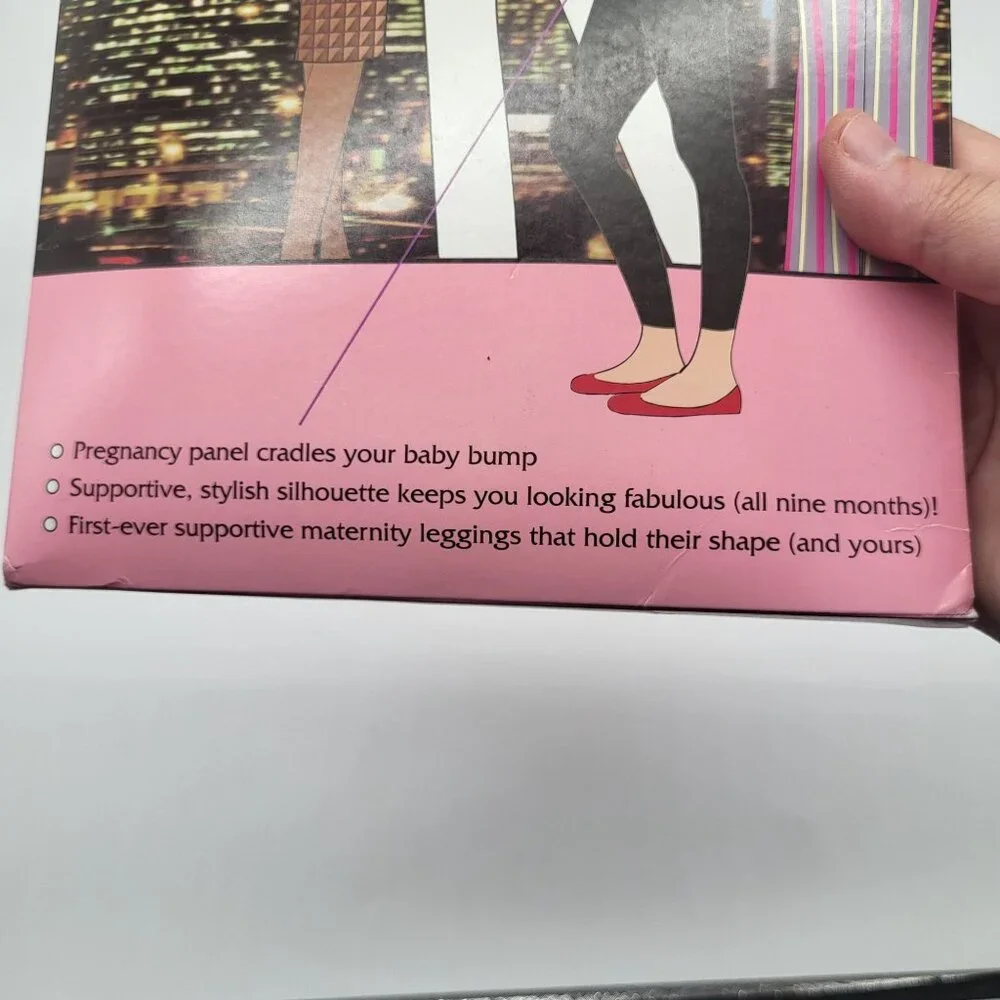 Assets by Sara Blakely Marvelous Mama Lucky Leggings Maternity SZ 1 Slate - Picture 8 of 8